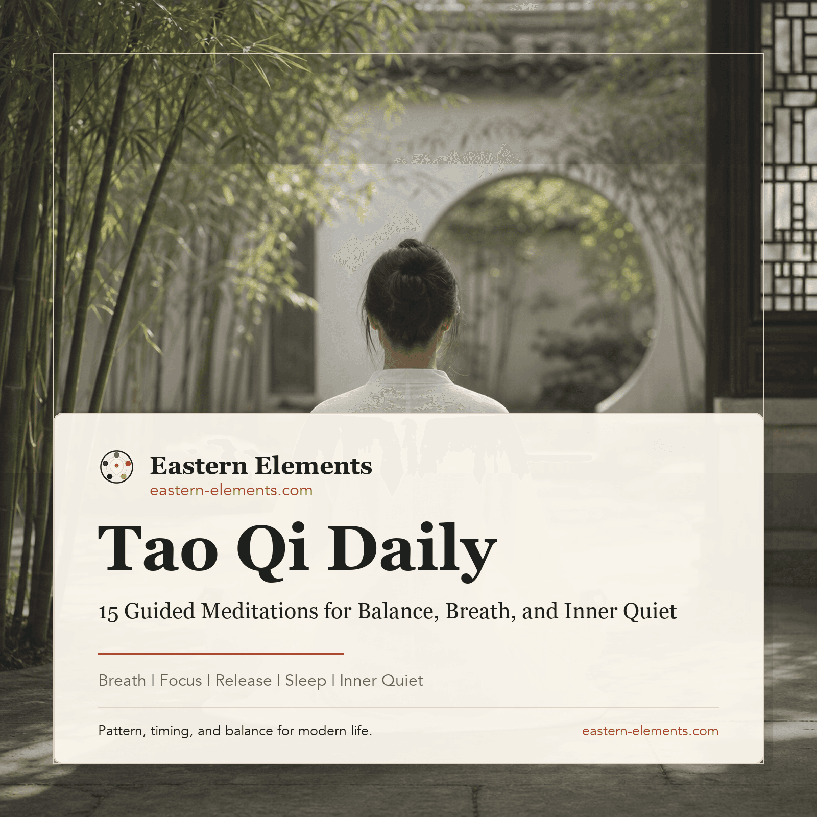 Tao Qi Daily guided meditation audio library cover